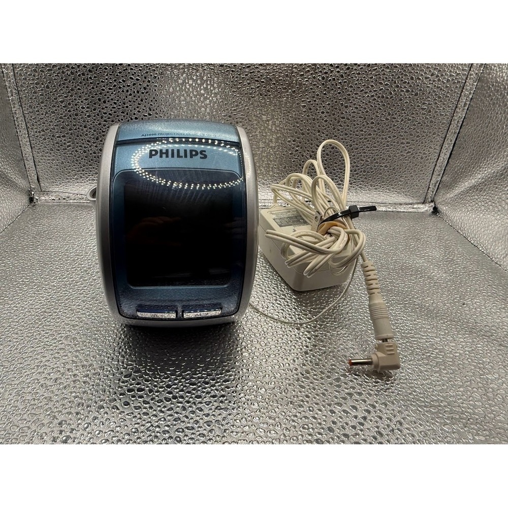 Philips AJ1480 Projection Clock Radio Dual Alarm AM FM‎ Stereo Sound Snooze